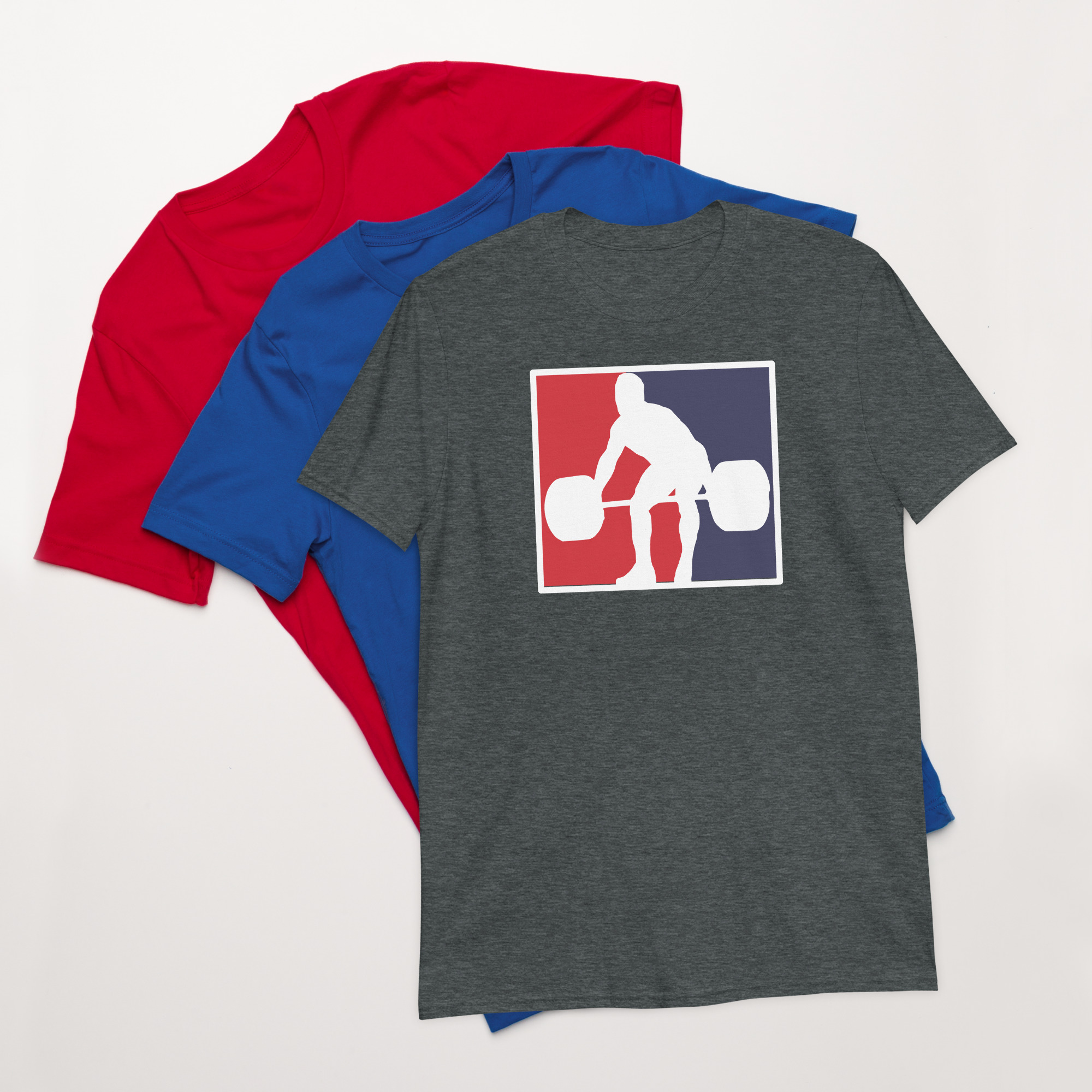 Red White Blue Weightlifter Logo - Image 3