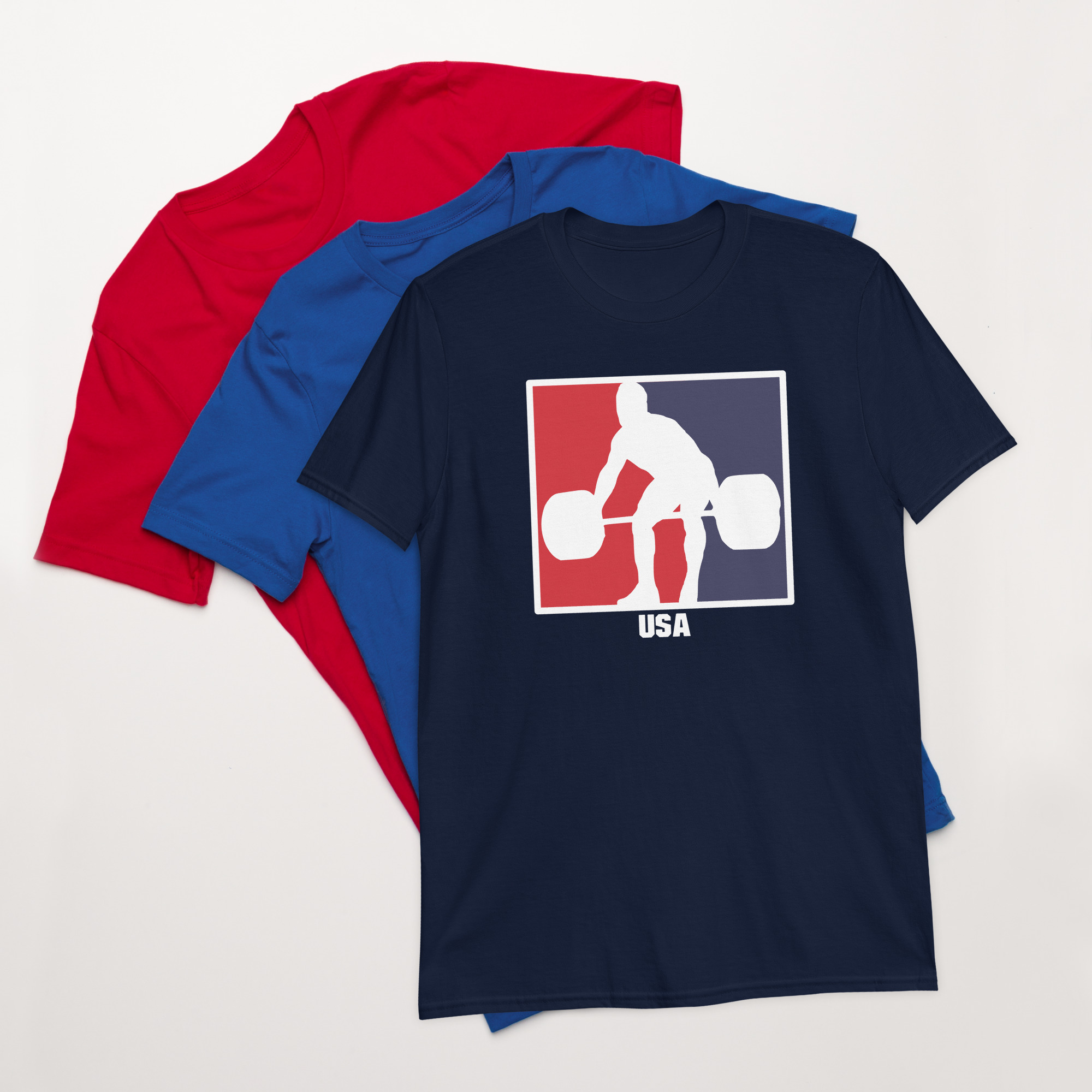 USA Weightlifter Proud Red White and Blue - Image 2