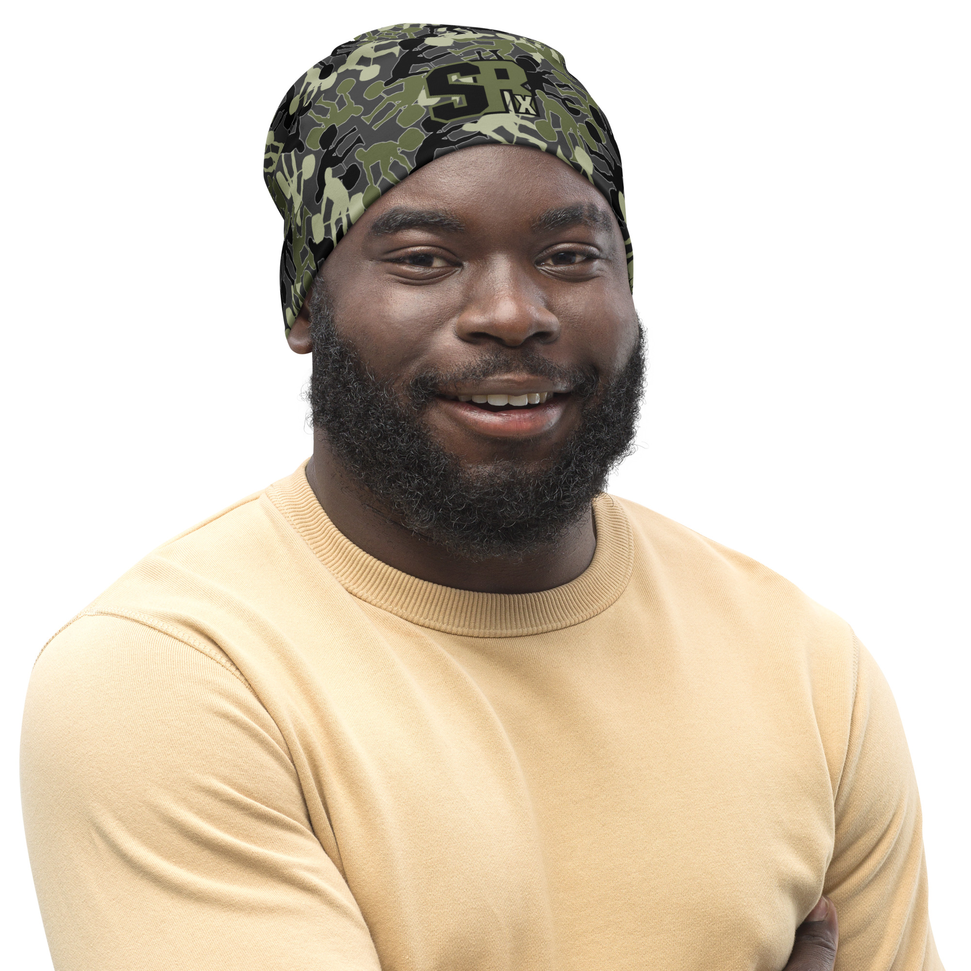 SRx Weightlifter Camo Beanie Charcoal Base - Image 9