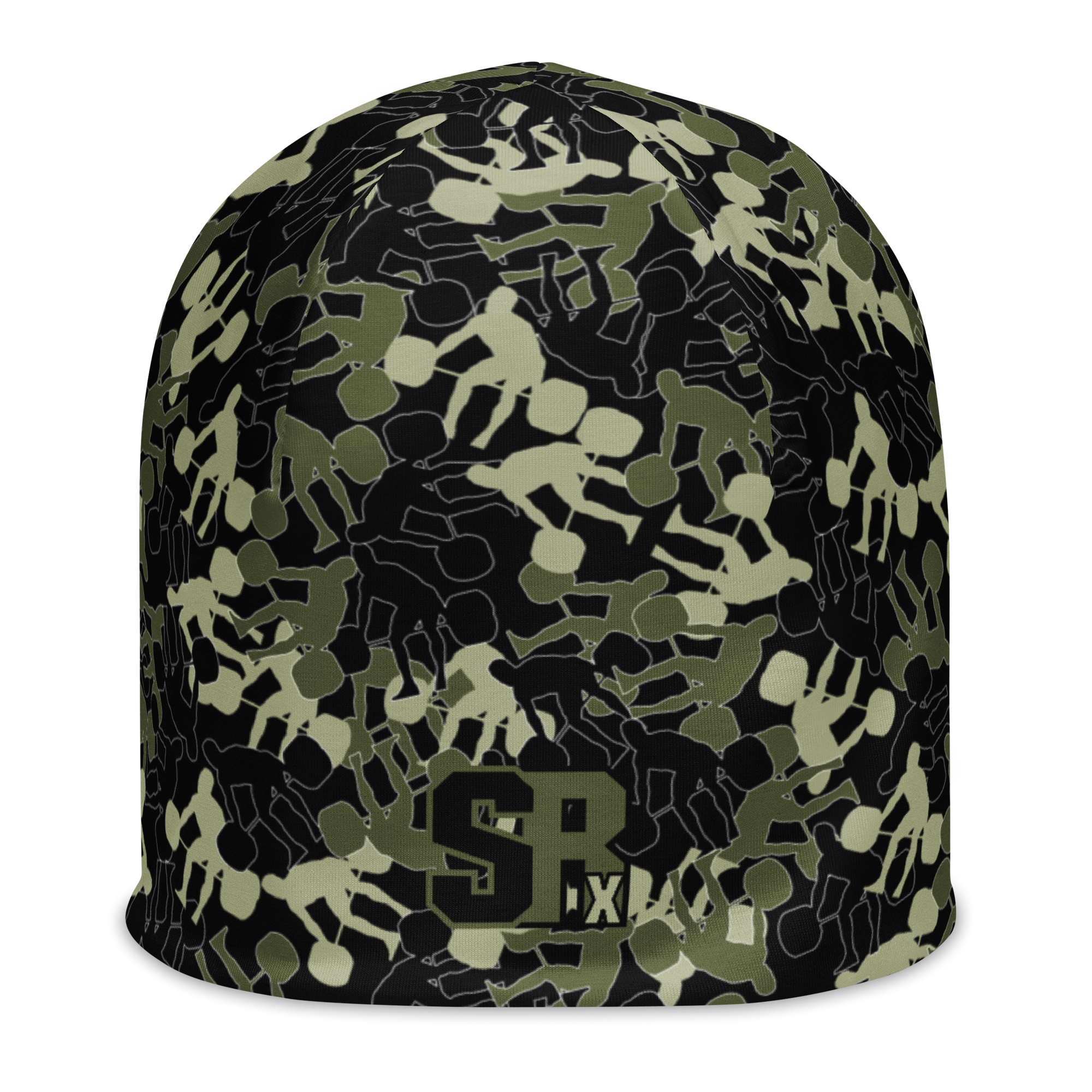 SRx Weightlifter Camo Beanie black base color - Image 1
