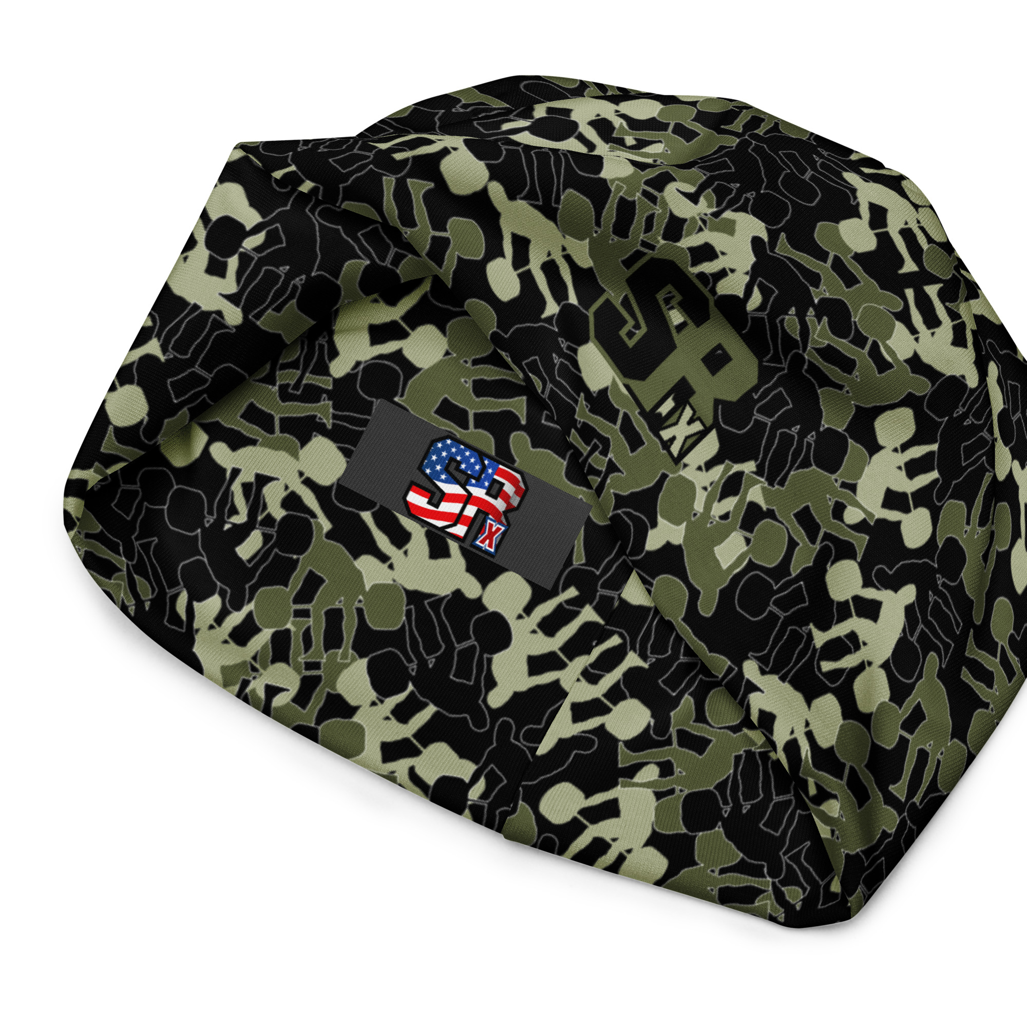 SRx Weightlifter Camo Beanie black base color - Image 10
