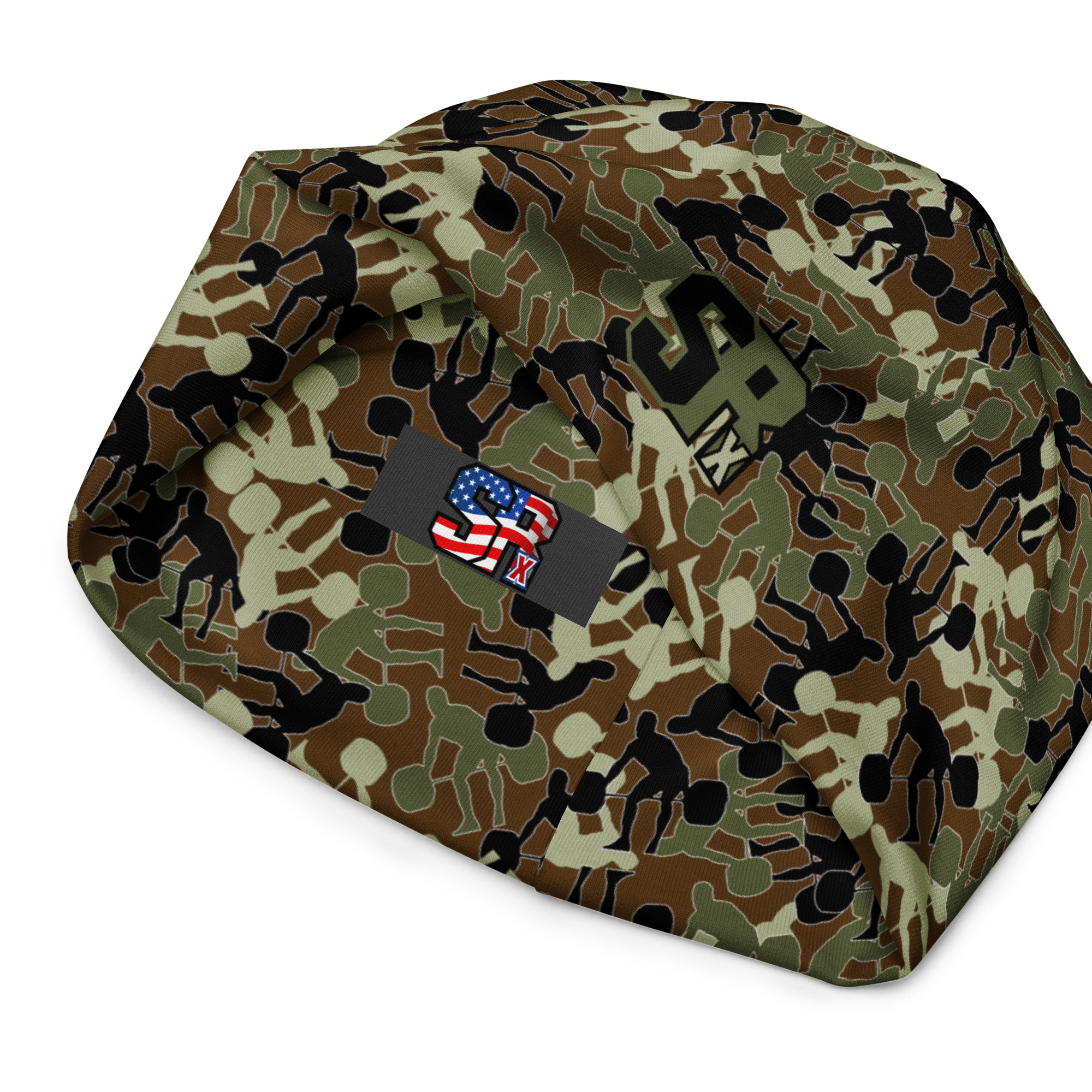 SRx Weightlifter Camo Beanie brown base - Image 12