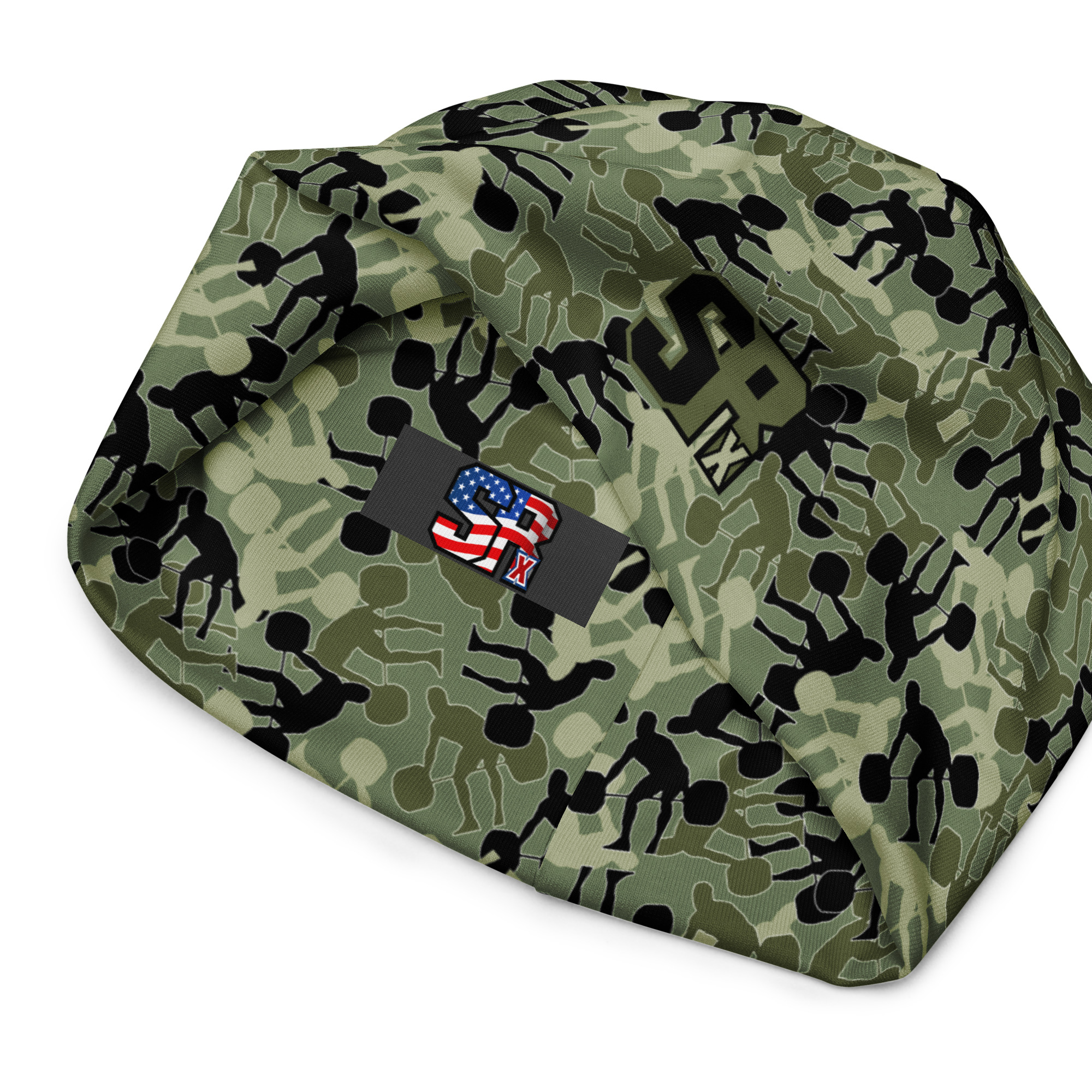 SRx Weightlifter Camo Beanie camo green base - Image 11