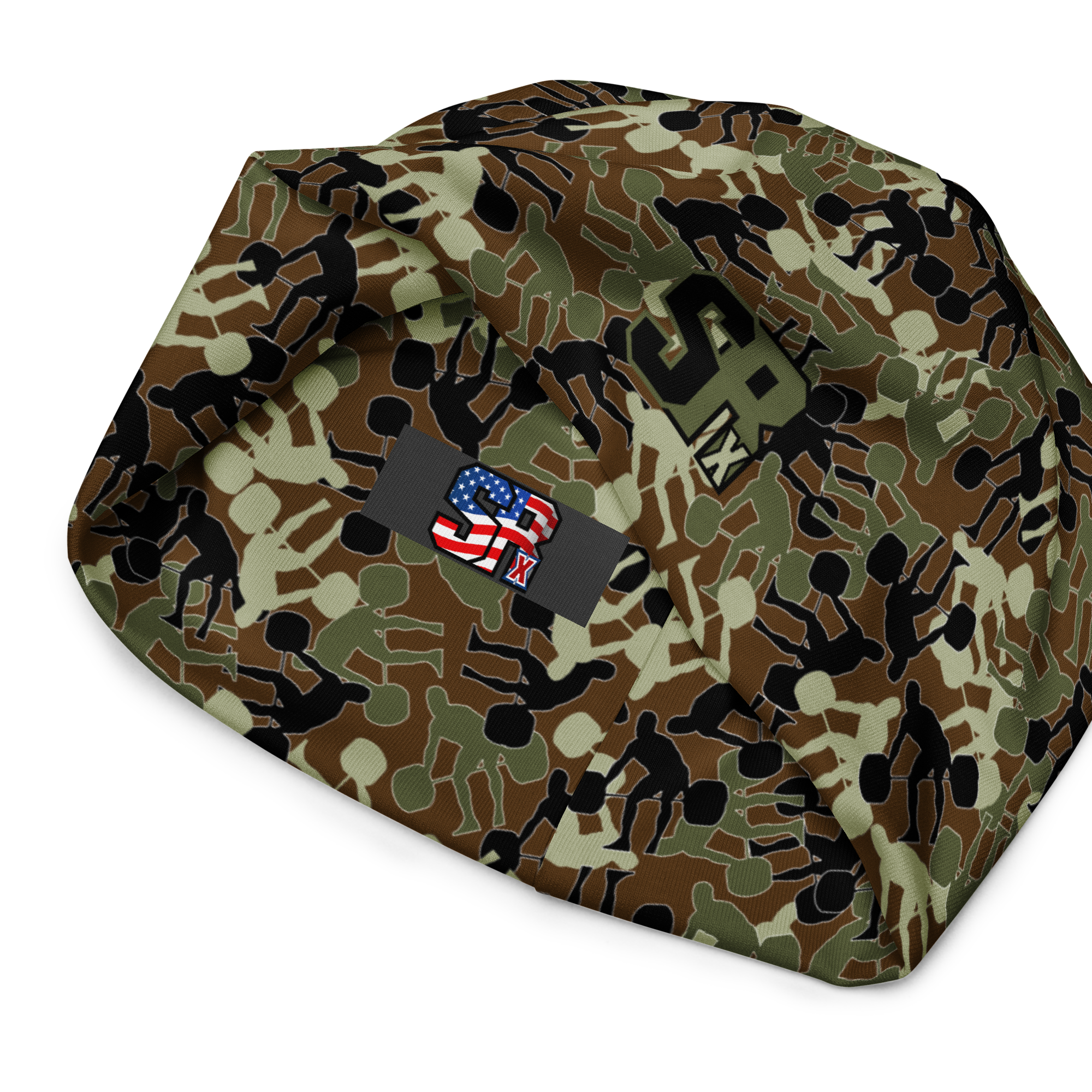 SRx Weightlifter Camo Beanie brown base - Image 2