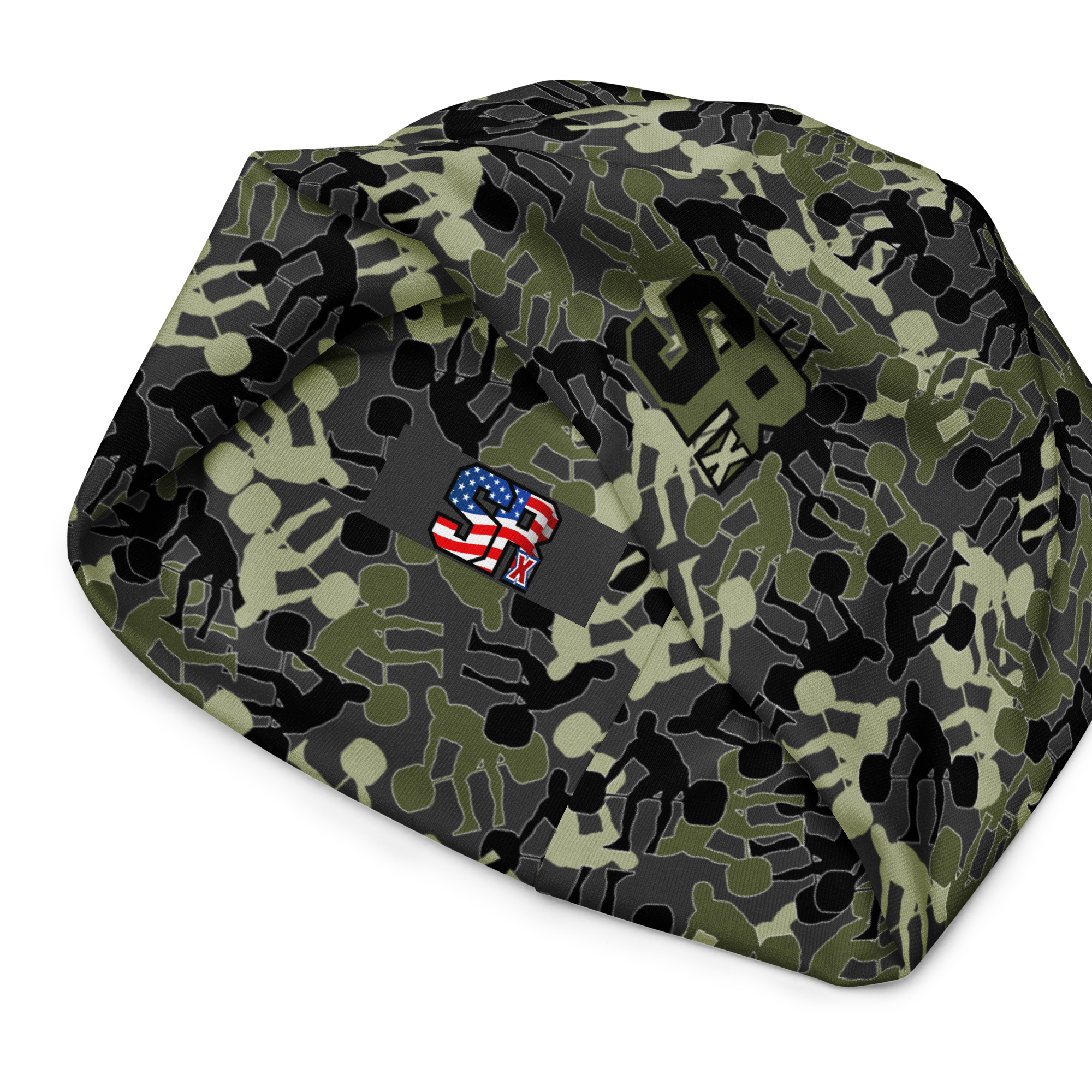 SRx Weightlifter Camo Beanie Charcoal Base - Image 2
