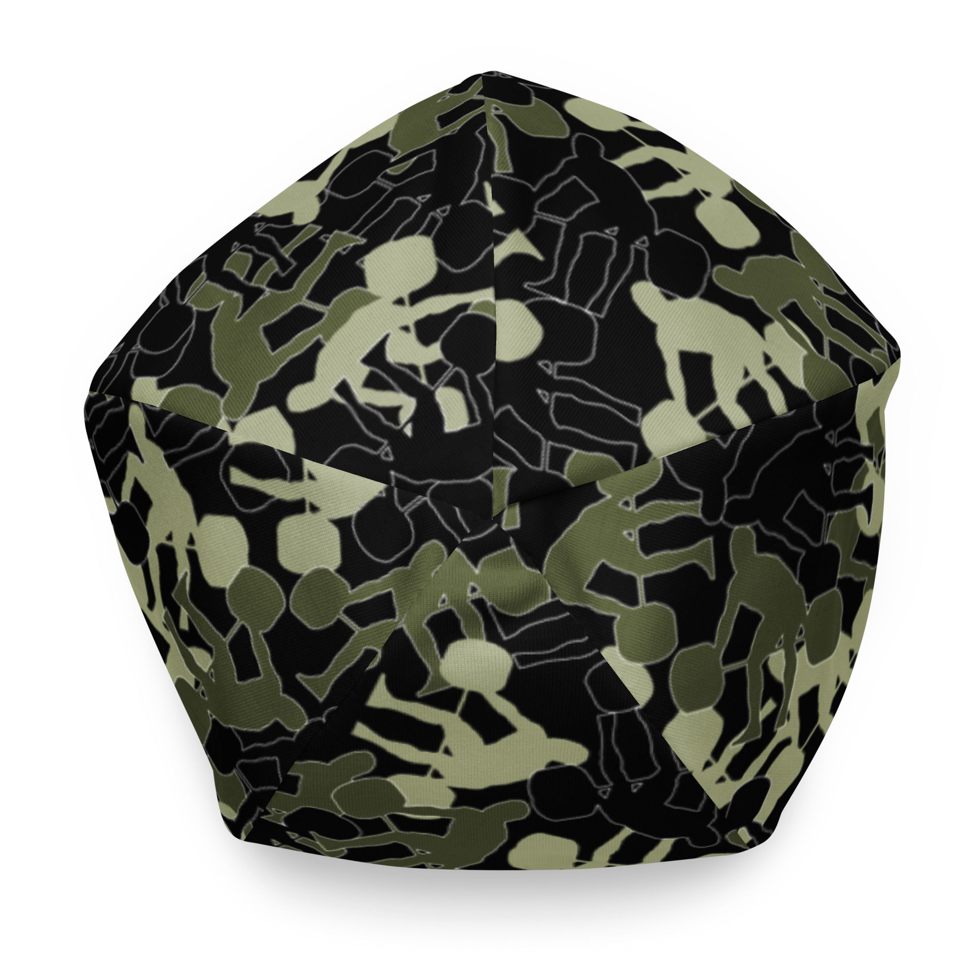 SRx Weightlifter Camo Beanie black base color - Image 9