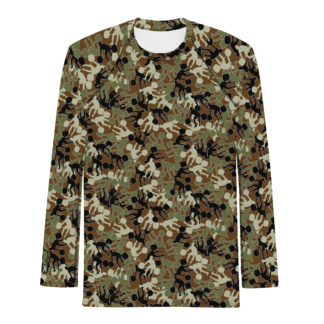 Weightlifter Camo Men's Rash Guard brown base
