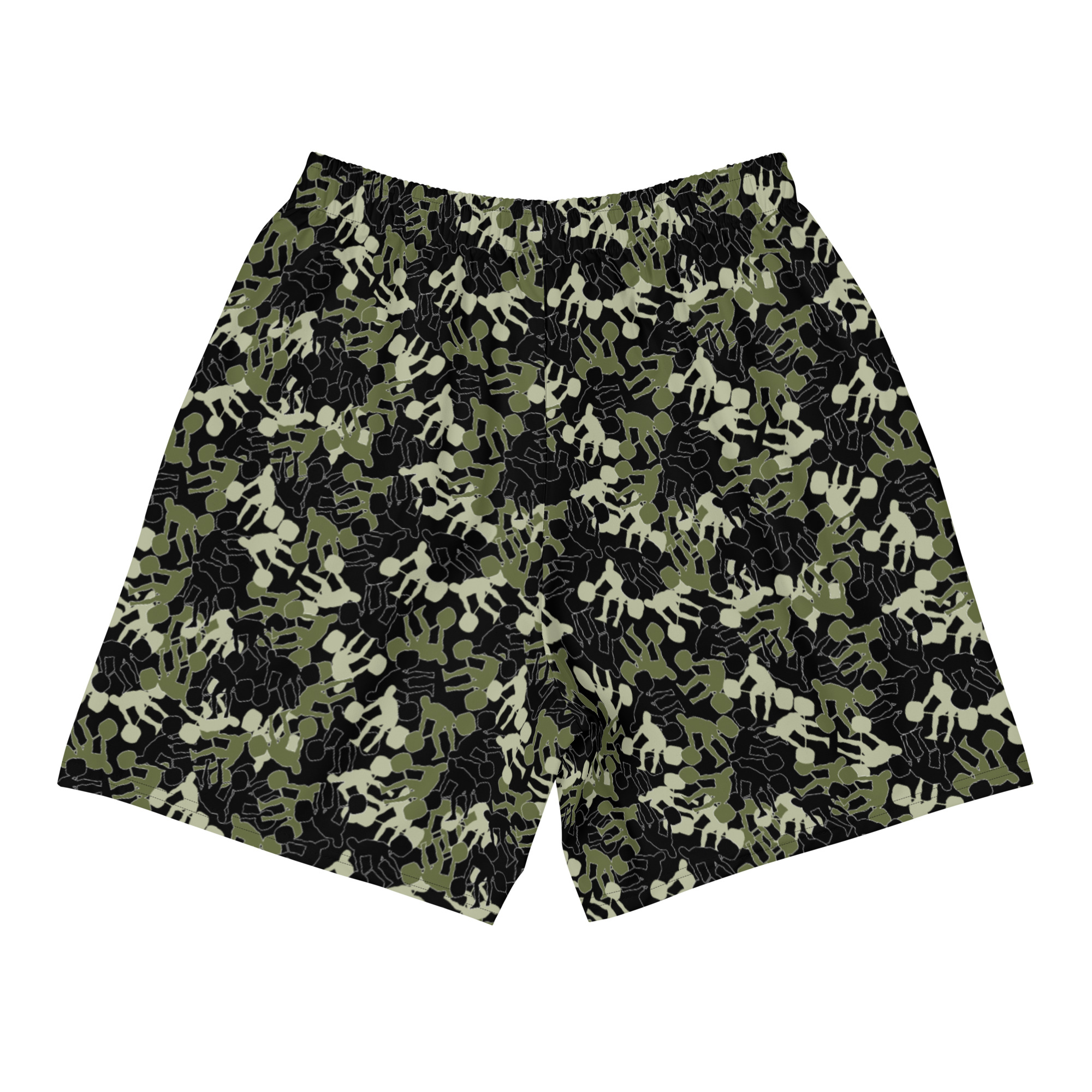 SRx weightlifter camo black base Men's Recycled Athletic Shorts - Image 2