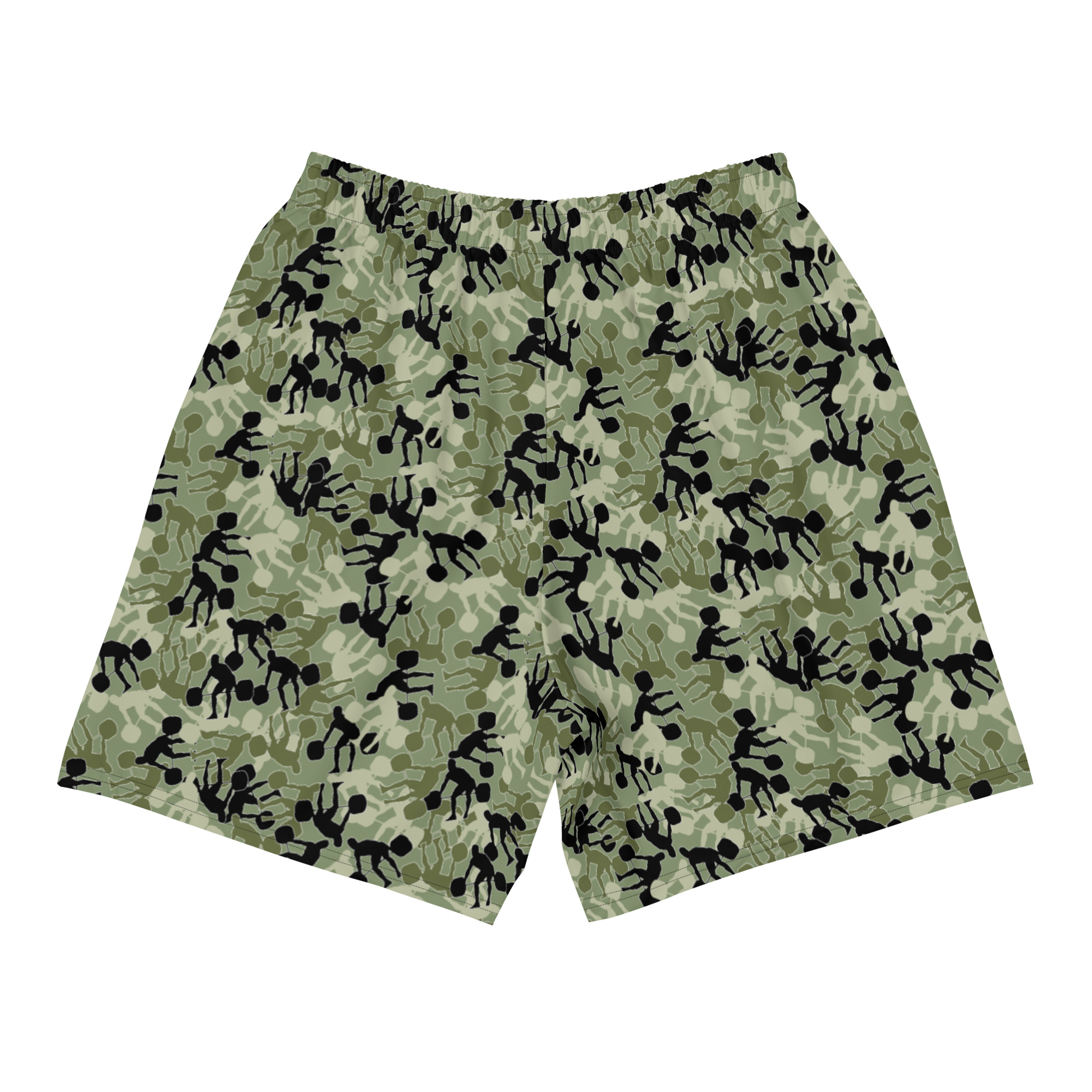 SRx weightlifter camo camo green base Men's Recycled Athletic Shorts - Image 3