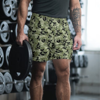 SRx weightlifter camo camo green base Men's Recycled Athletic Shorts