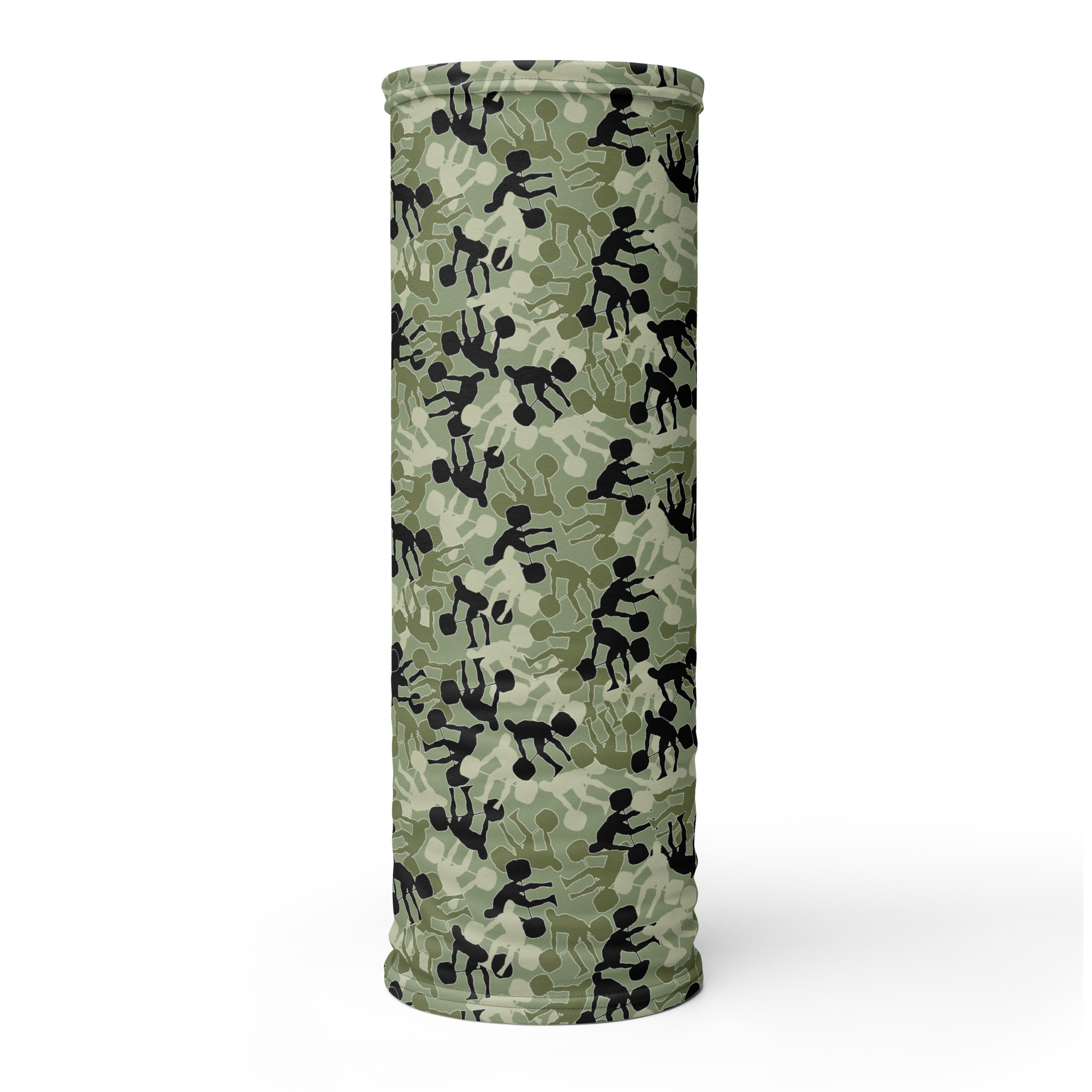 Weightlifter Camo Neck Gaiter Camo Green base - Image 1