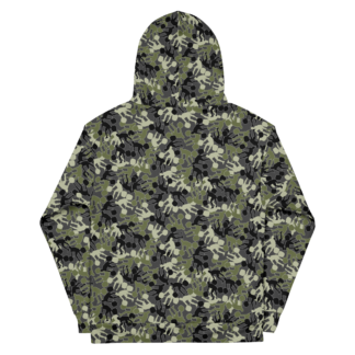 Weightlifter Camouflage Charcoal Background Unisex Hoodie