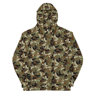Weightlifter Camouflage Brown Background Unisex Hoodie