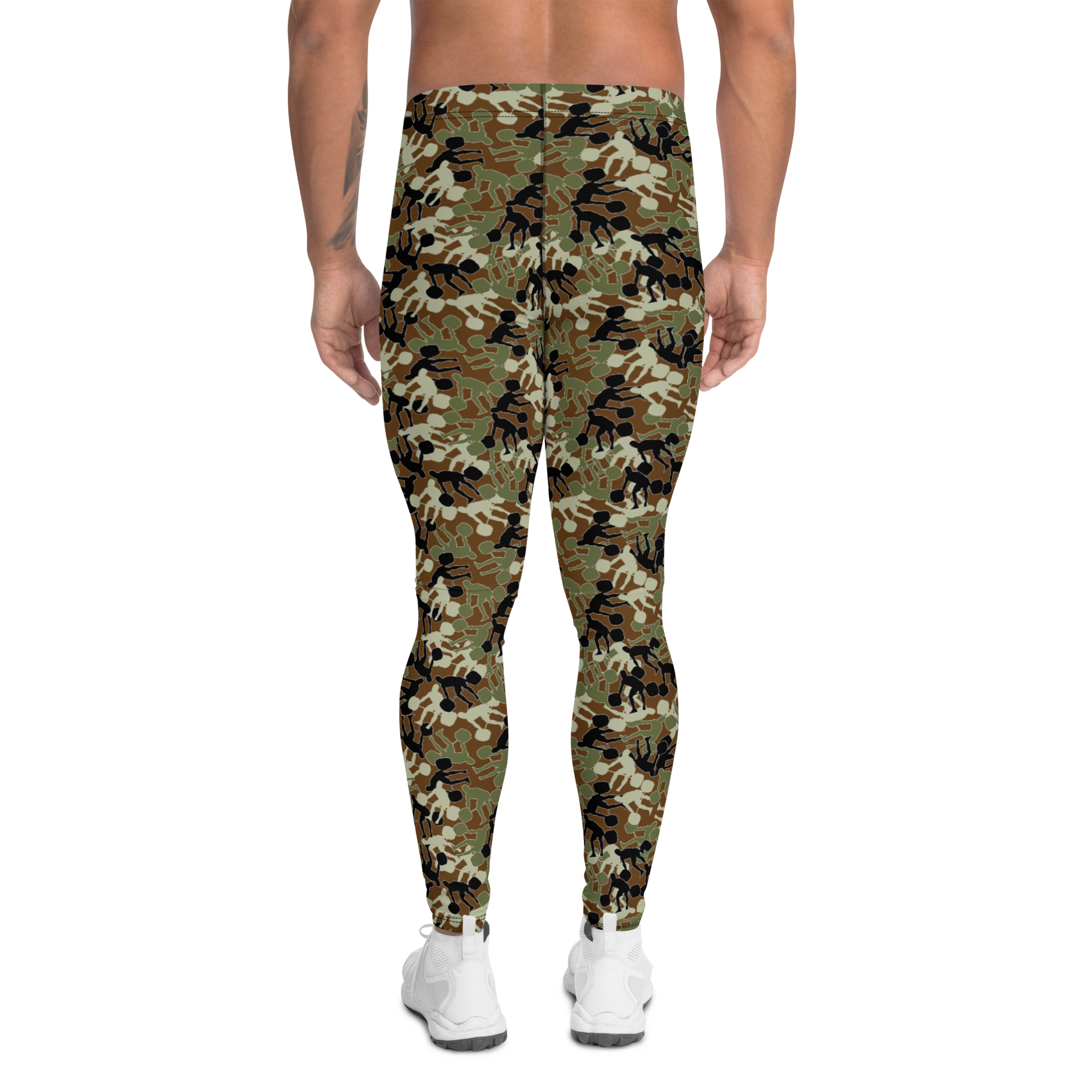 Weightlifter Camo Men's Legging Rash guards brown SRx - Image 2