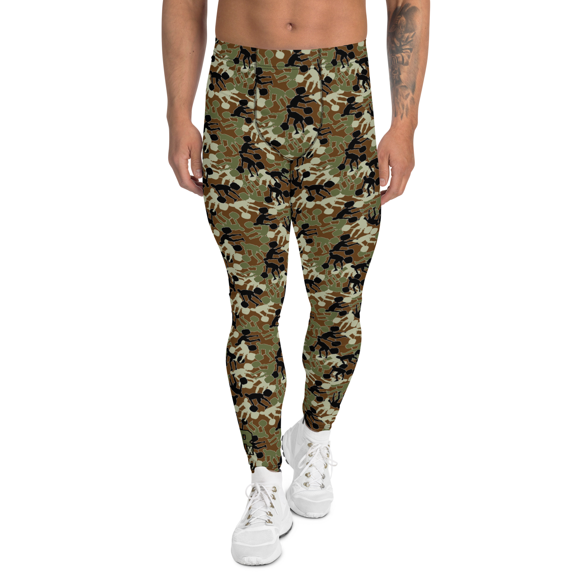 Weightlifter Camo Men's Legging Rash guards brown SRx - Image 1