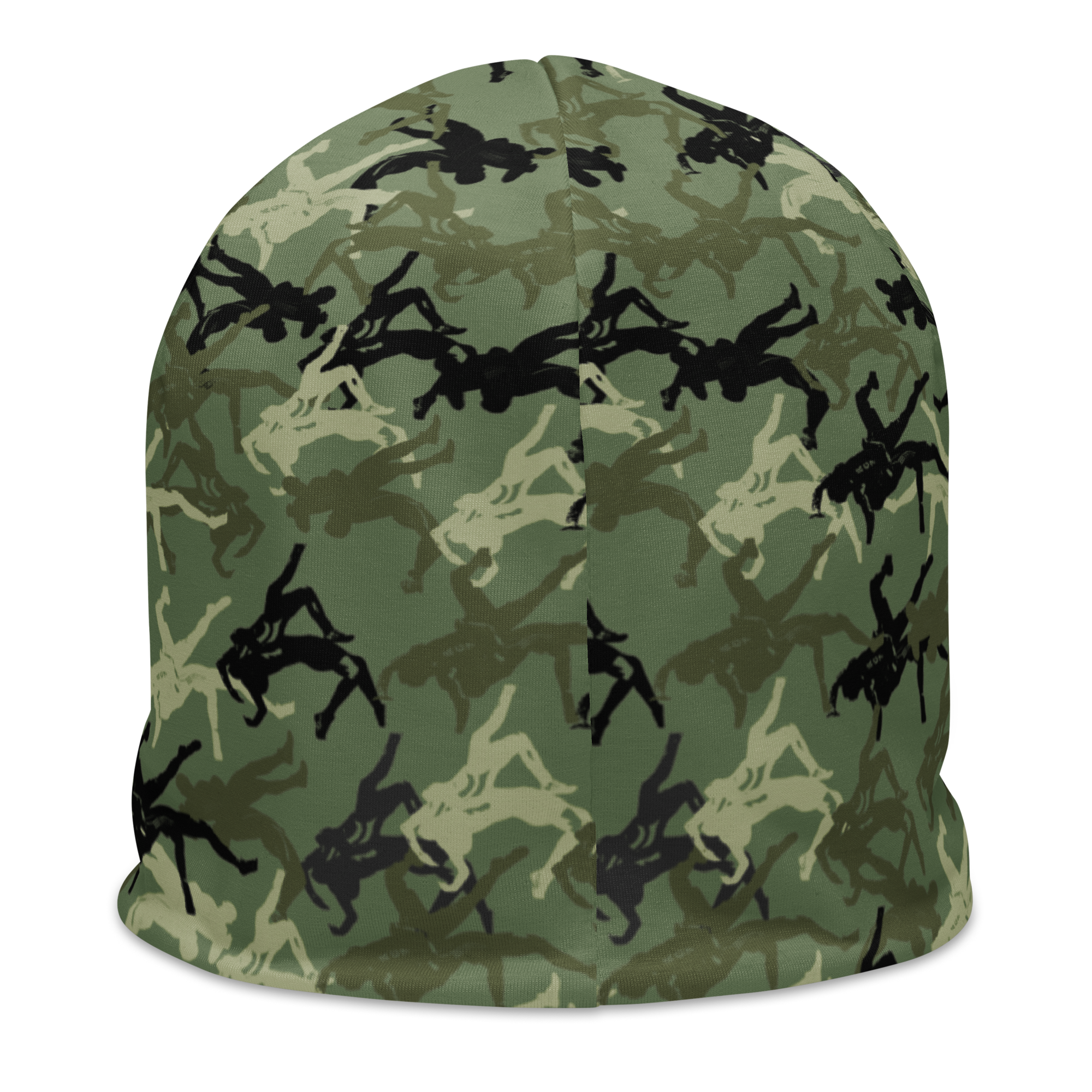 Wrestler Camo Green base All-Over Print Beanie - Image 2