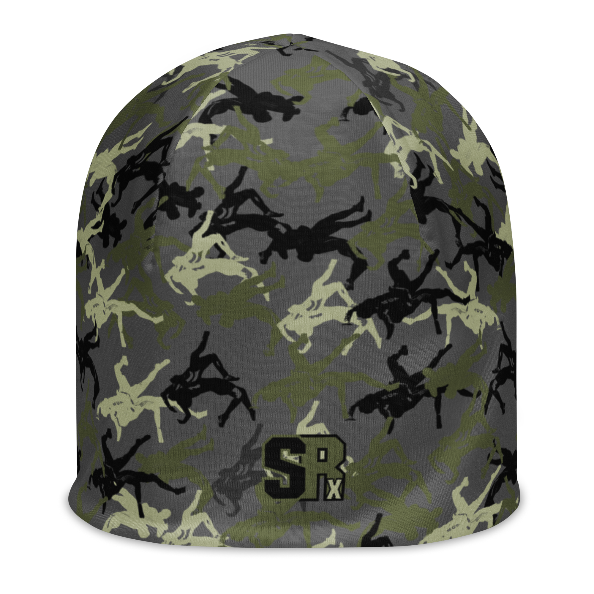 Wrestler Camo charcoal base All-Over Print Beanie - Image 4