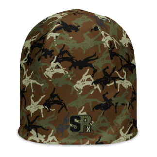 Wrestler Camo Brown base All-Over Print Beanie