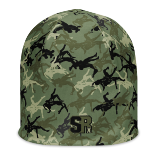 Wrestler Camo Green base All-Over Print Beanie