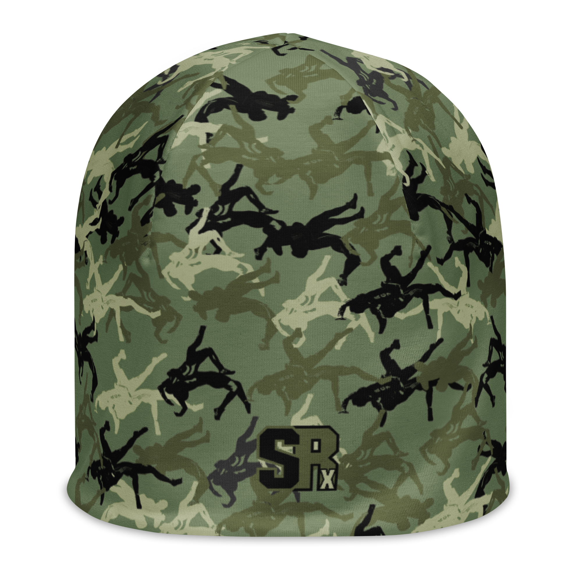 Wrestler Camo Green base All-Over Print Beanie - Image 1