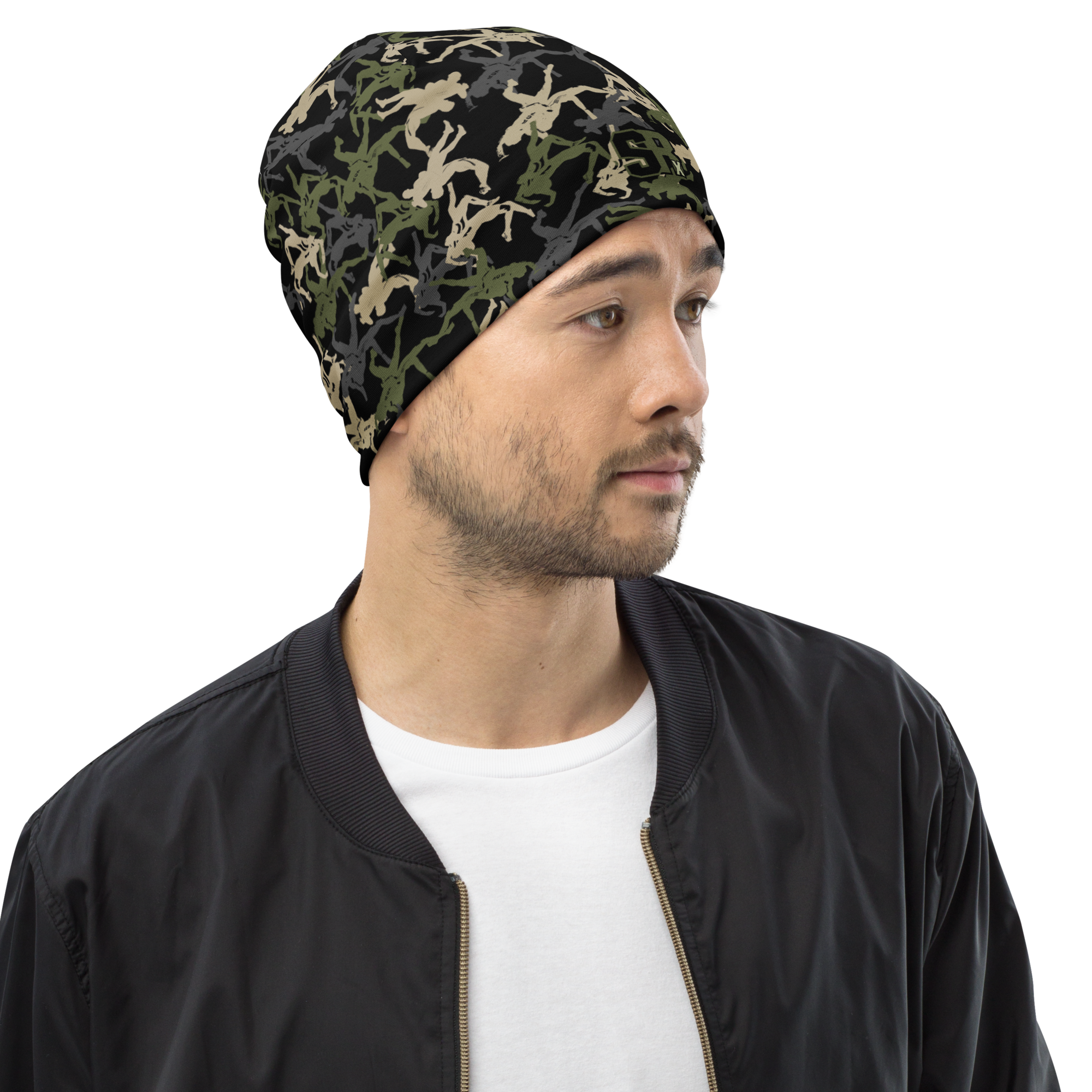 Wrestler Camo Black base Beanie - Image 2