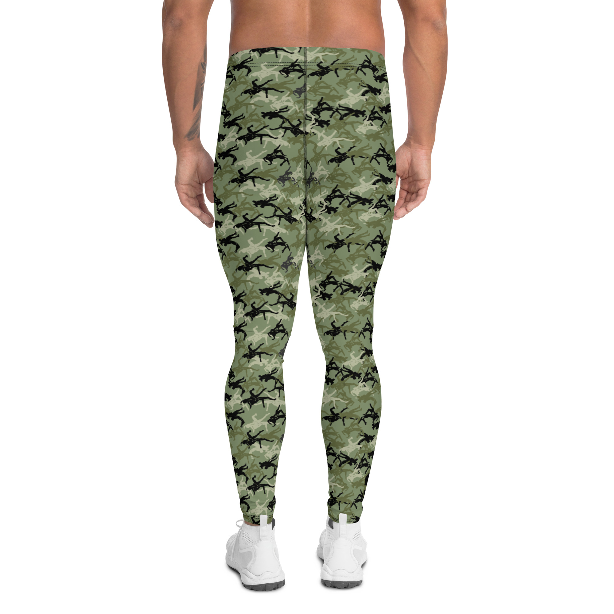 Wrestler Camo Green base men's rash guards - Image 3