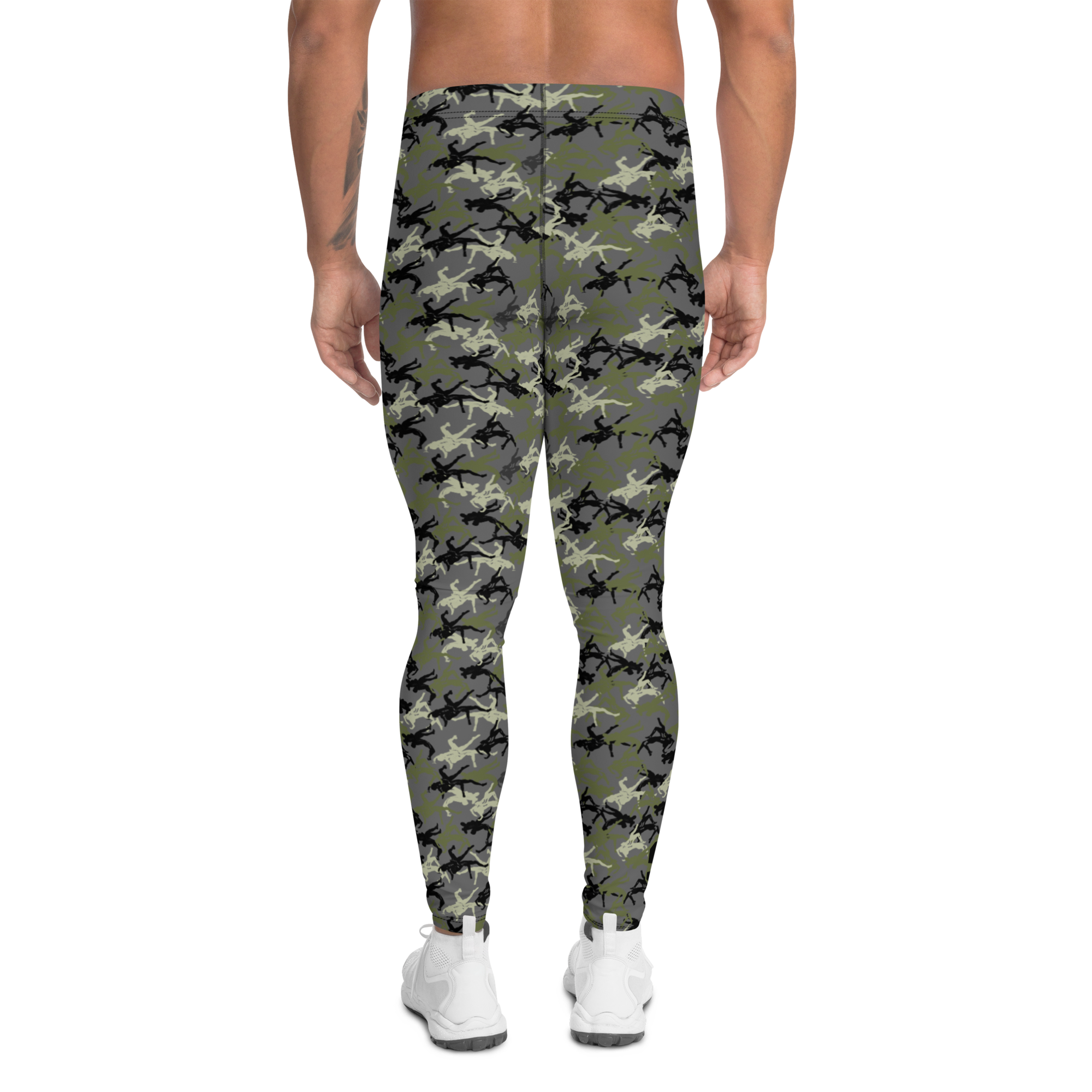 Wrestler Camo charcoal base mens's rash guards - Image 2