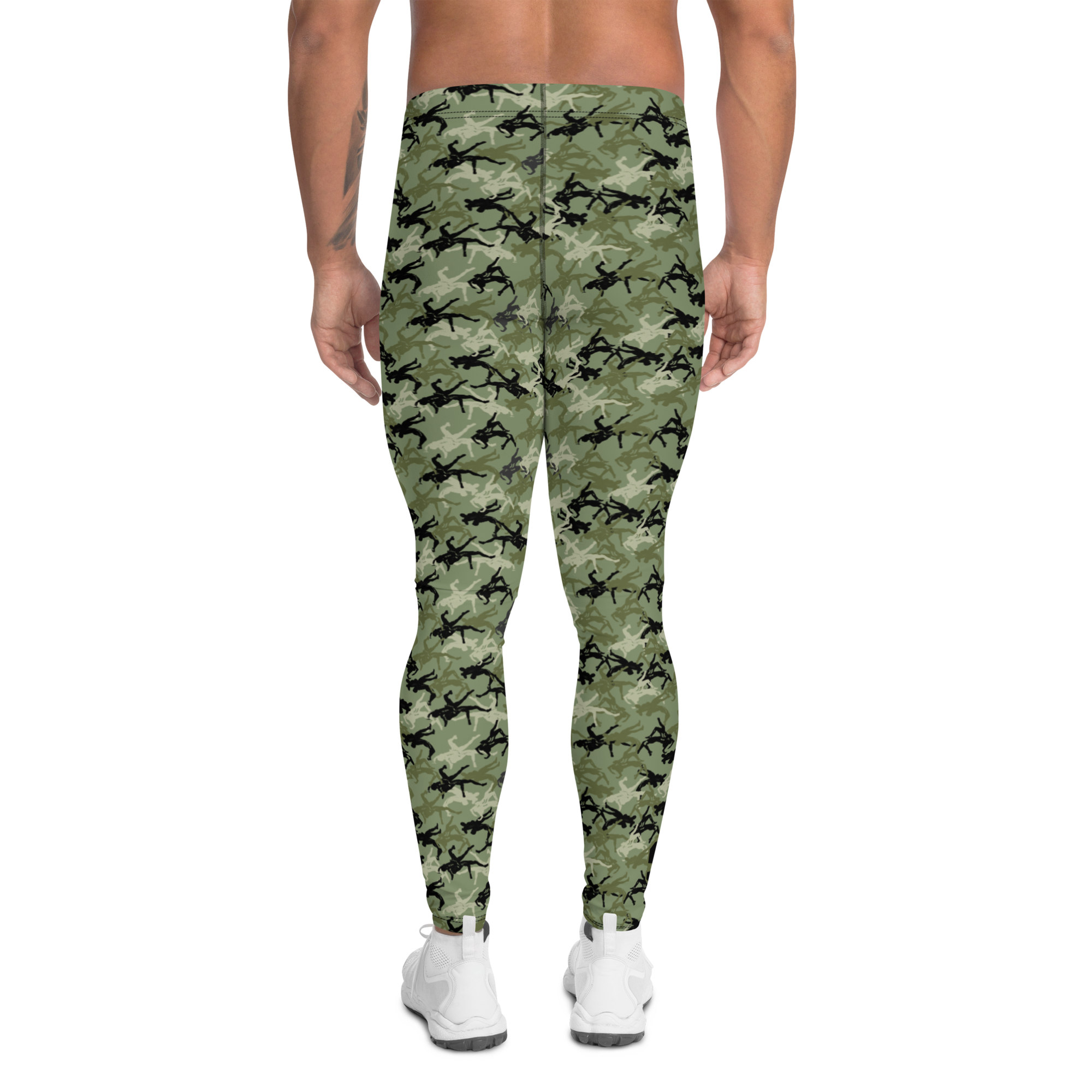 Wrestler Camo Green base men's rash guards - Image 2