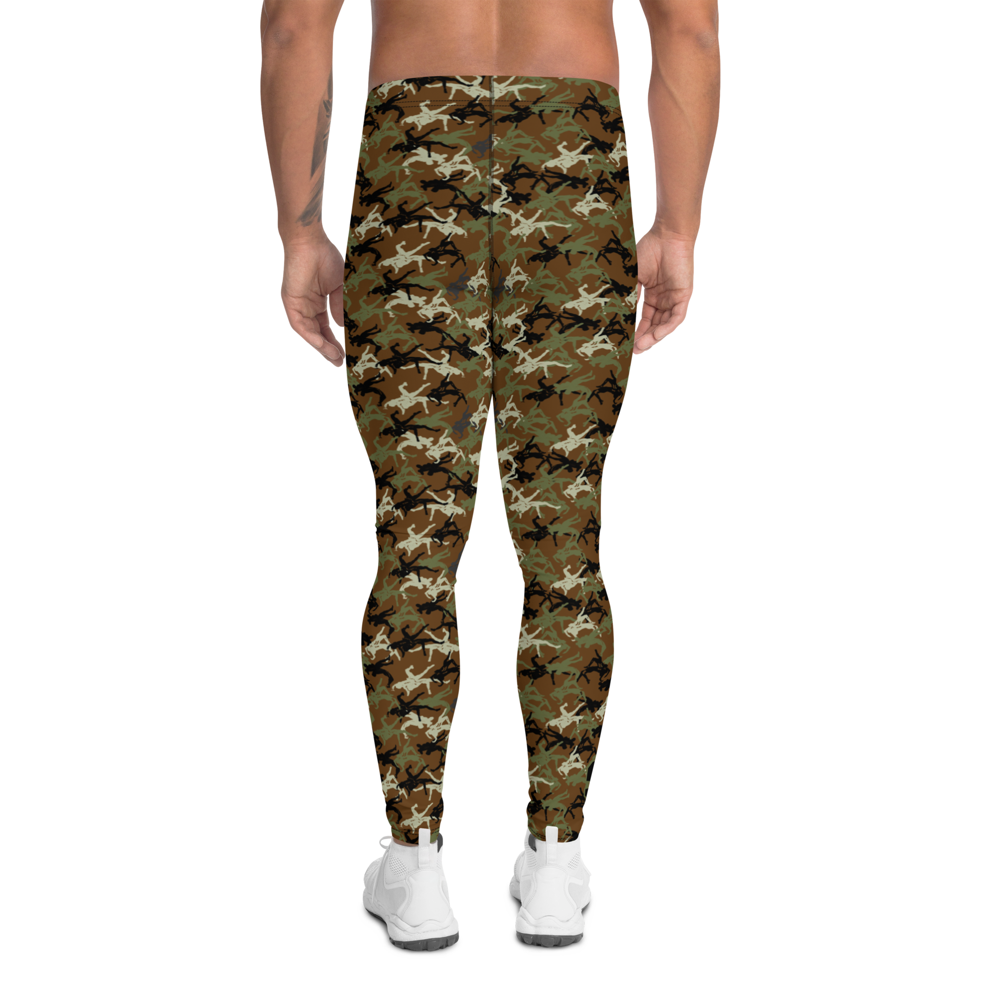 Wrestler Camo Brown base Men's Rash Guard - Image 2