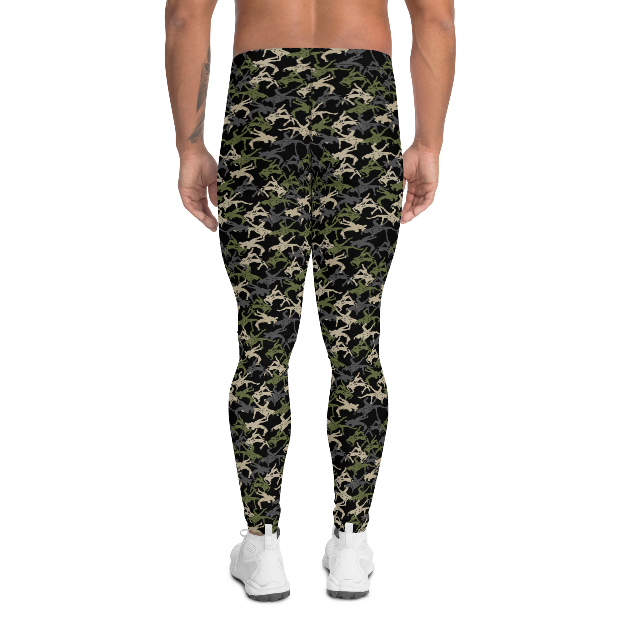 Wrestler Camo Black Base Men's Rash Guard - Image 2