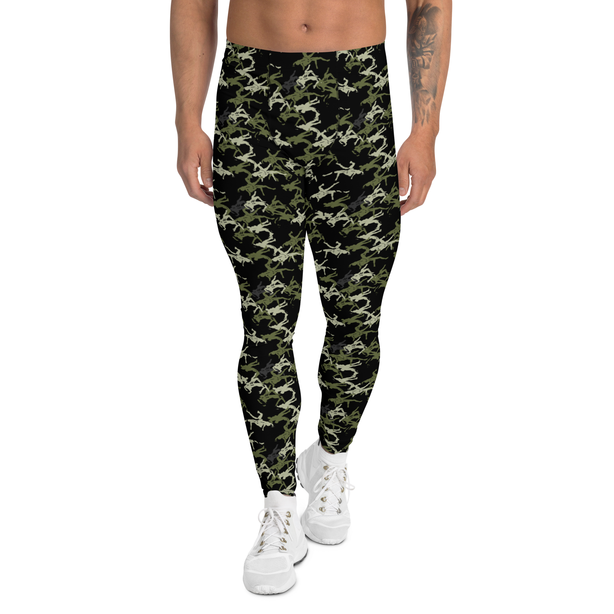 Wrestler Camo Black base Men's rash guard - Image 1