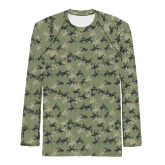 Wrestler Camo green baseMen's Rash Guard