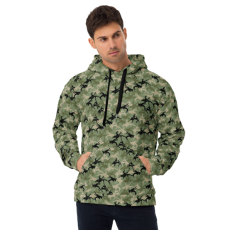 Wrestler Camo Green Base Unisex Hoodie