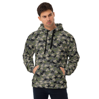 Wrestler Camo Charcoal base Unisex Hoodie