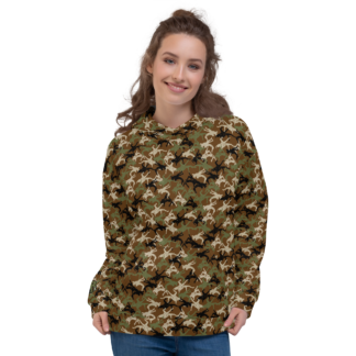 Wrestler Camo Brown base Unisex Hoodie