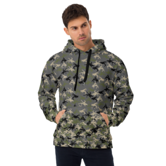 Wrestler Camo piling up Charcoal base Unisex Hoodie