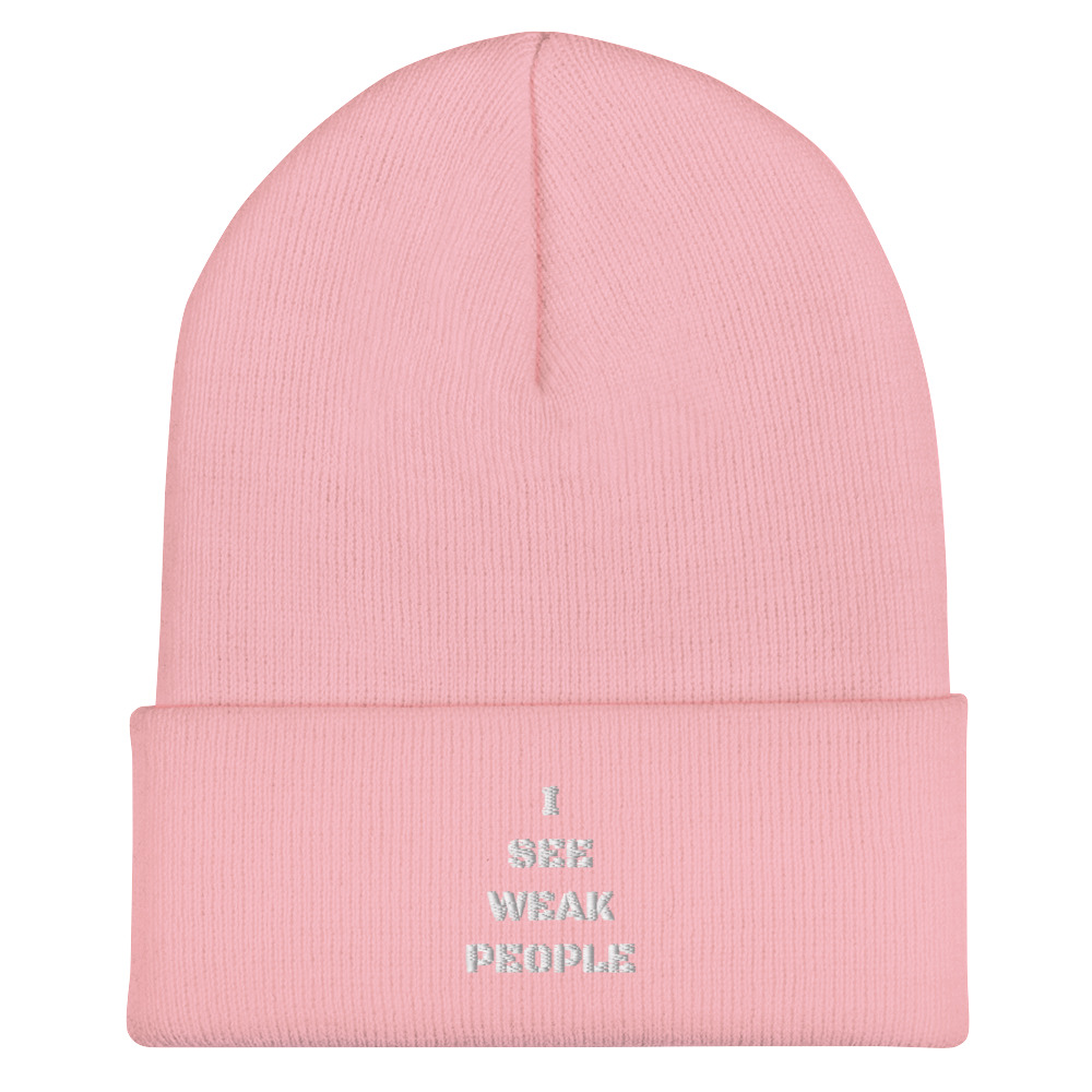 I SEE WEAK PEOPLE Cuffed Beanie - Image 16