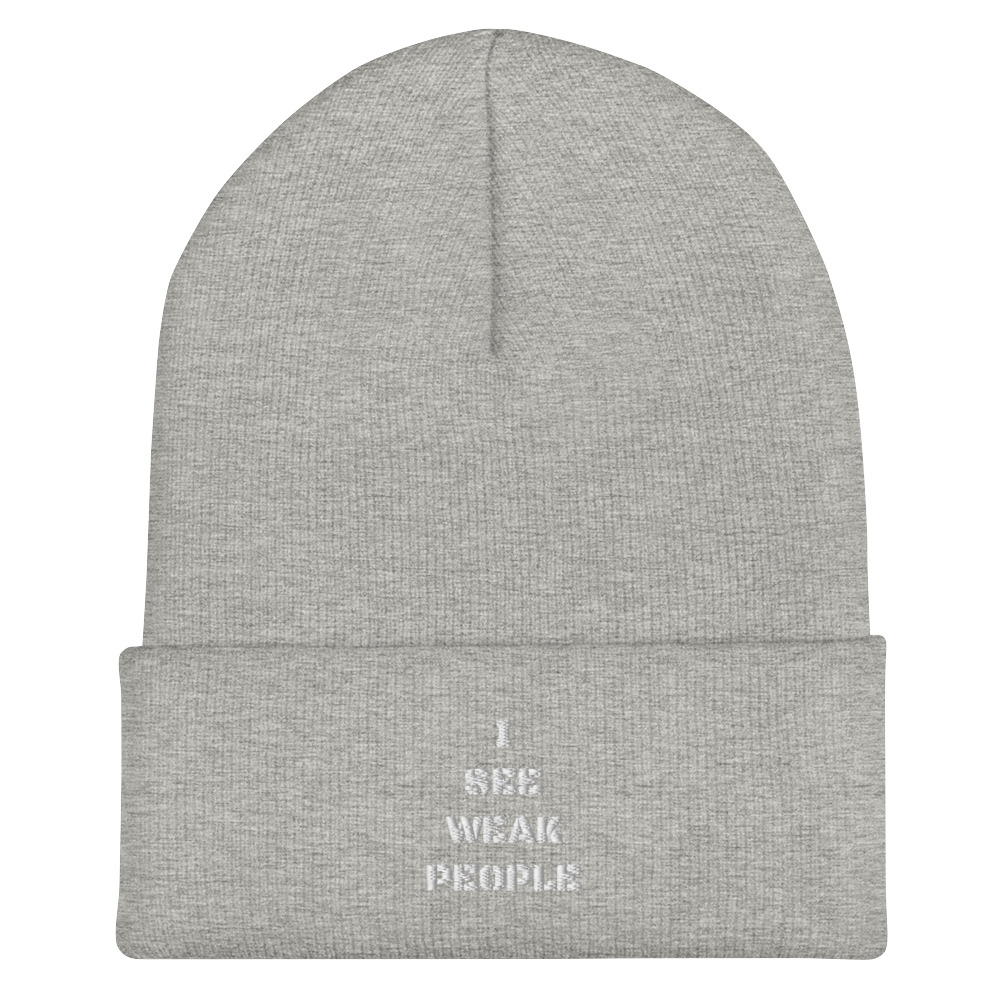 I SEE WEAK PEOPLE Cuffed Beanie - Image 14